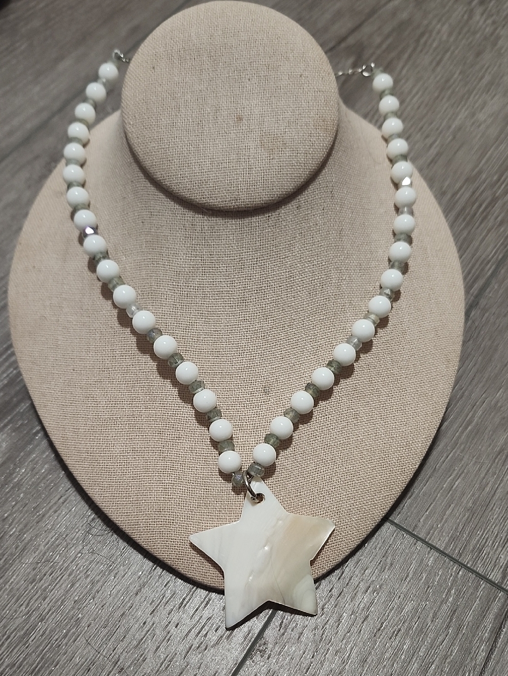 Handcrafted Lunar Tide Mother Of Pearl Necklace